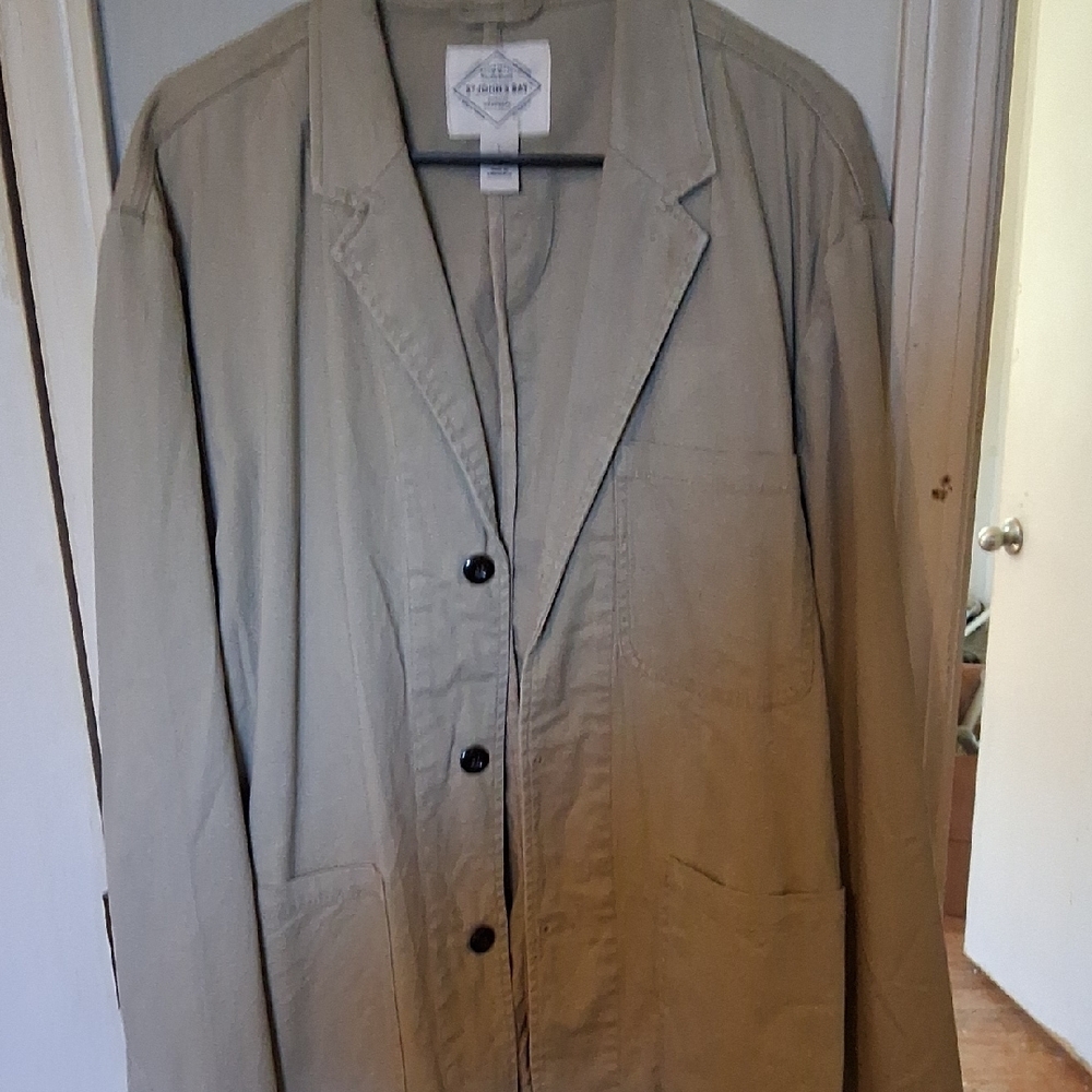Khaki Button-Up Jacket